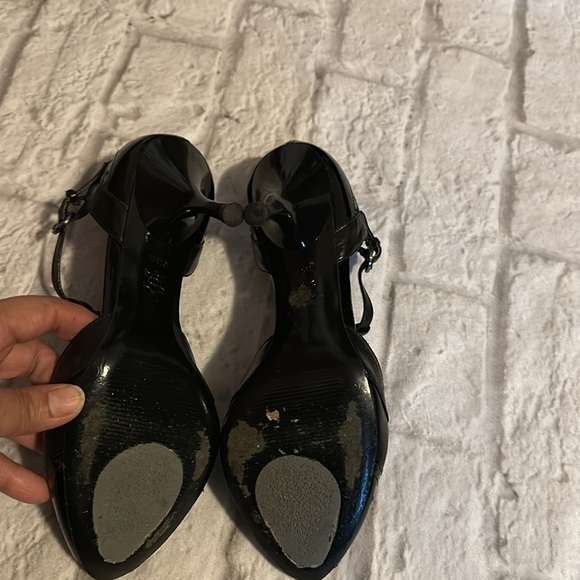 Via Spiga Open Toe Black Women’s Heels Size 8.5 - Picture 8 of 13